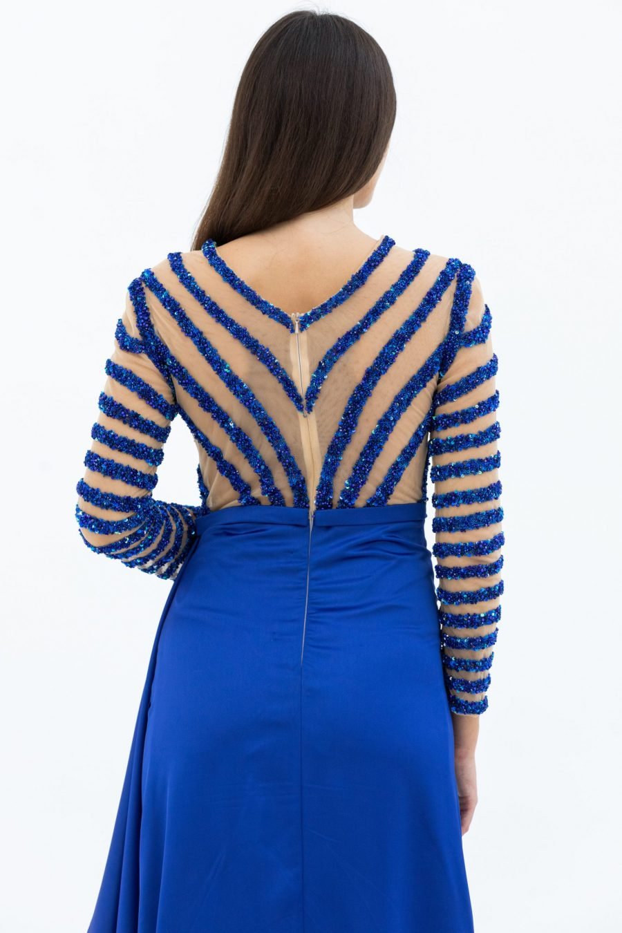 Jewel Below Knee Evening Dress - Image 4