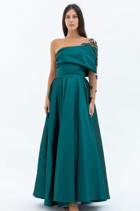 Asymmetric A-Line Gown dress