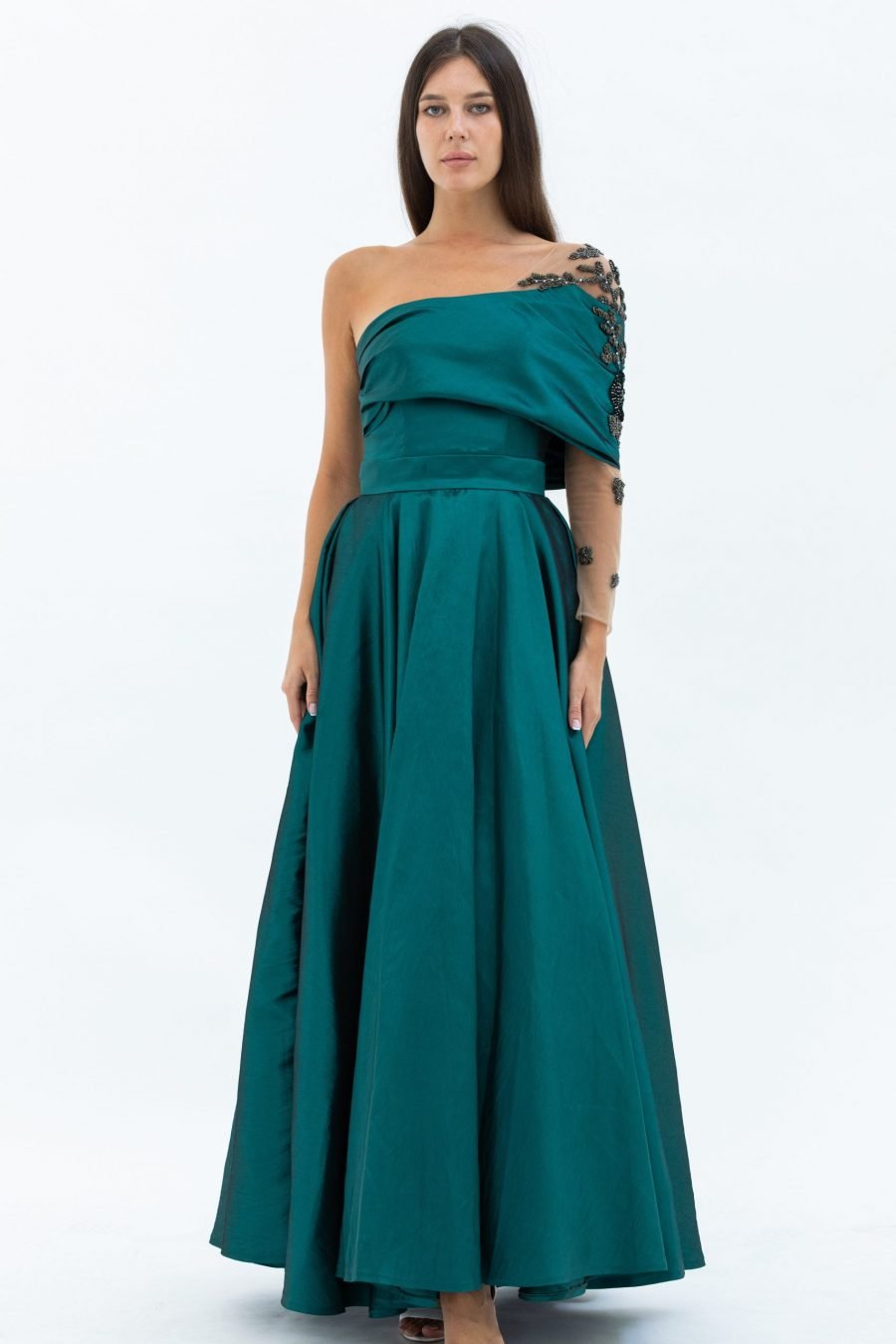 Asymmetric A-Line Gown dress