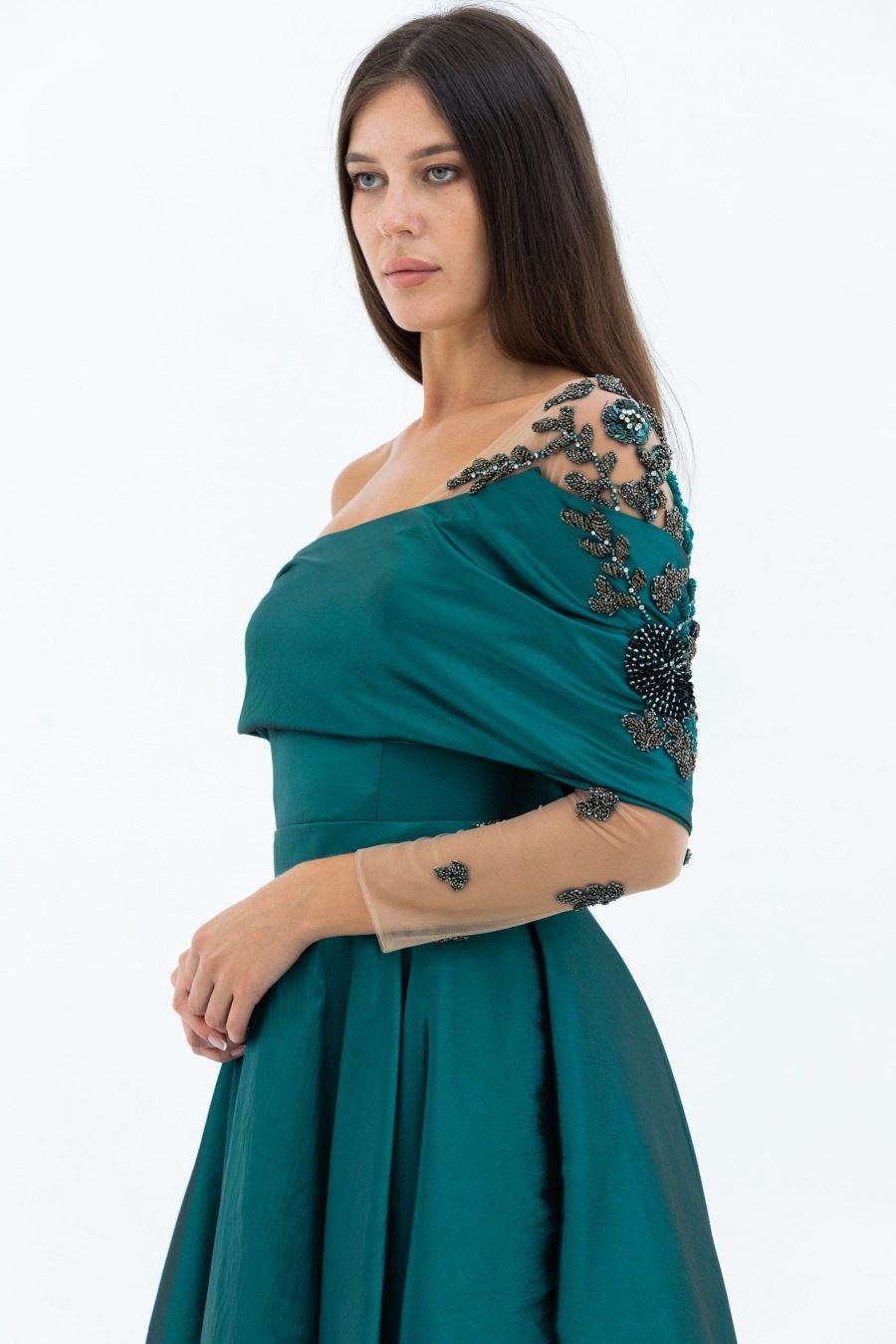 Asymmetric A-Line Gown dress - Image 3
