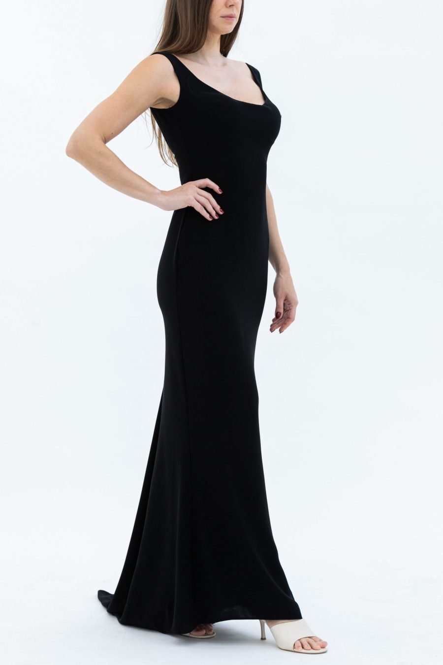 Scoop Slip Dress Evening Dress - Image 3