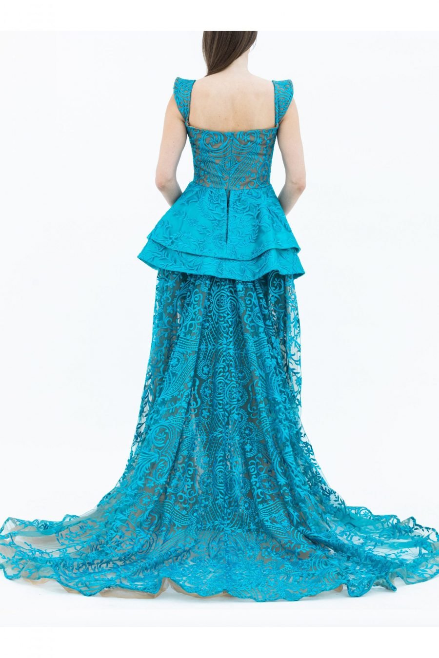 Square Mermaid Evening Dress - Image 4