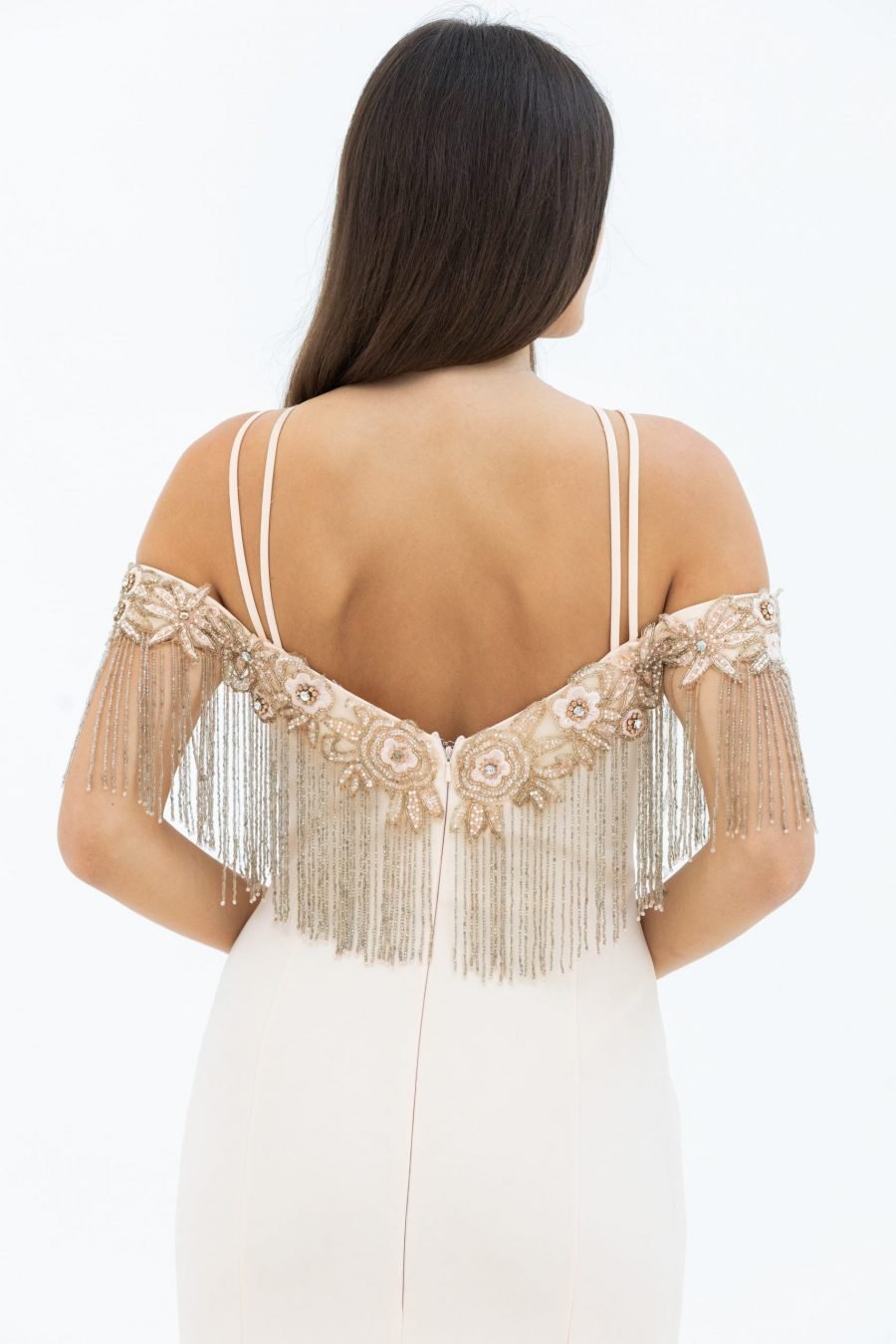 Off-Shoulder Slipdress Evening Dress - Image 4