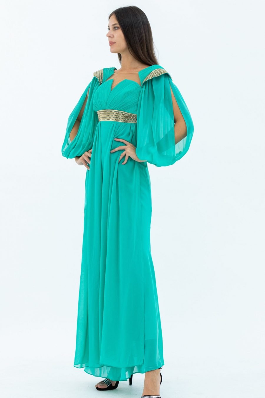 Queen Anne Column Evening Dress - Image 2