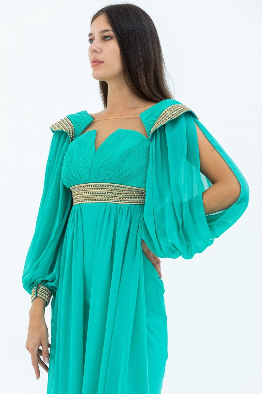 Queen Anne Column Evening Dress - Image 3