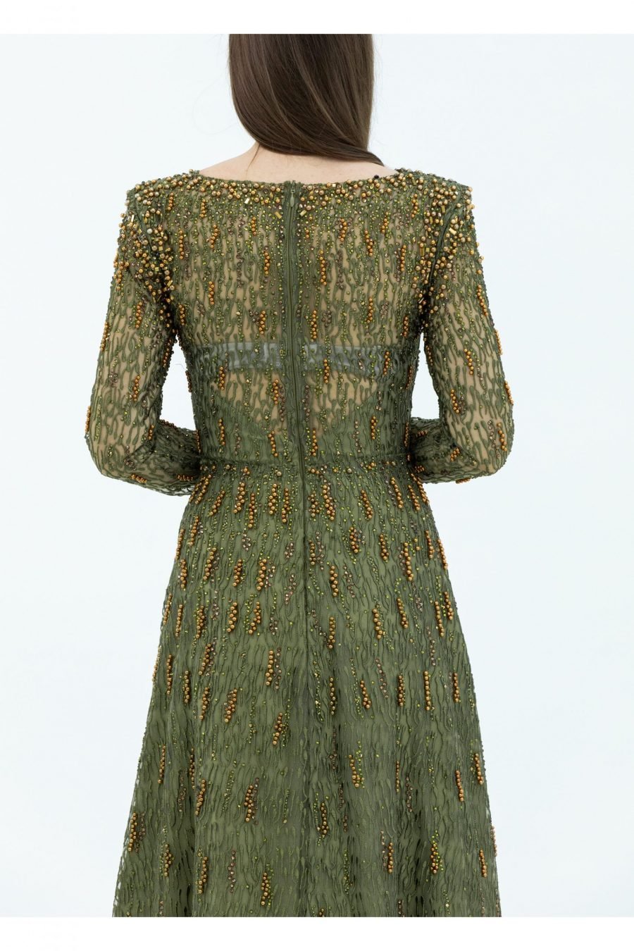 Plunging Princess Evening Dress - Image 3