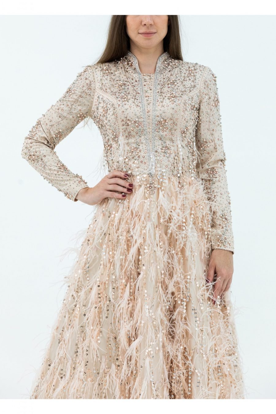 Halter A-Line Evening Dress - Image 3