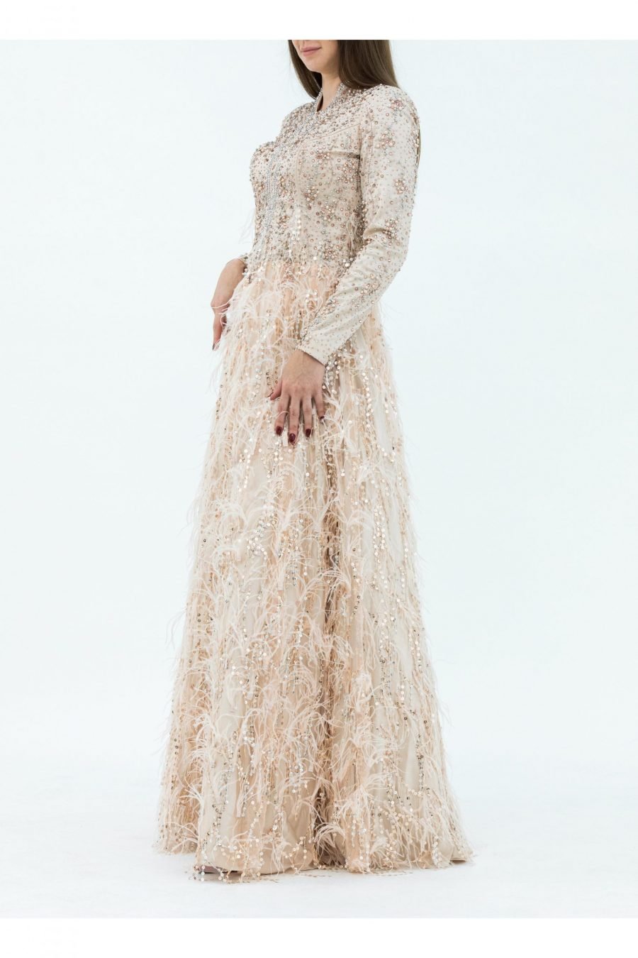 Halter A-Line Evening Dress - Image 2
