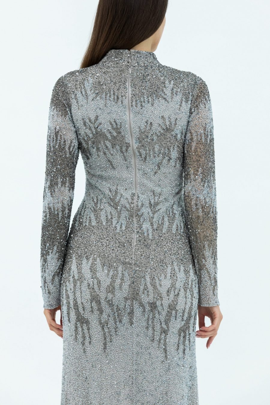 High Neck Slip Dress Evening Dress - Image 4