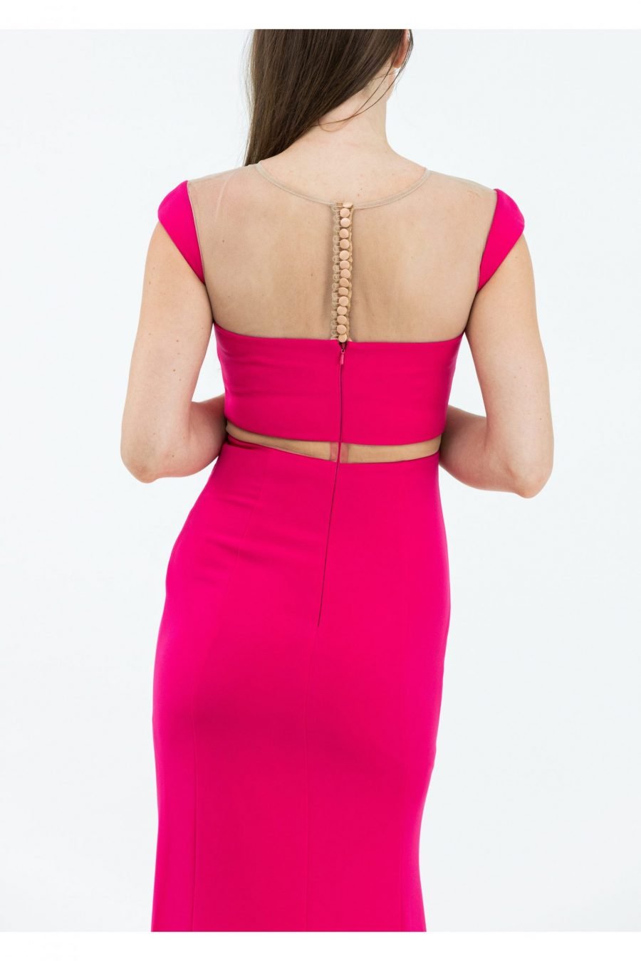 Scoop High Knee Evening Dress - Image 4