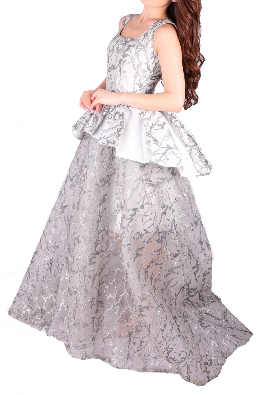Silver Branches Buff Dress - Image 2