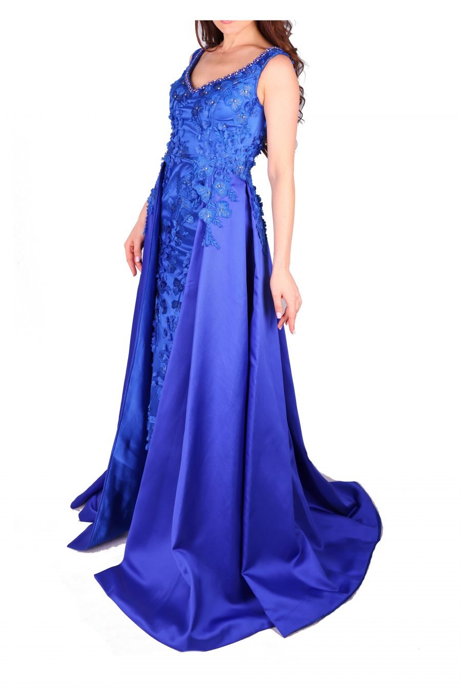 Tree Leaves and Flower Evening Dress - Image 7