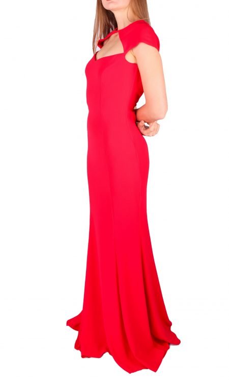 Open Neck Type Gown Dress