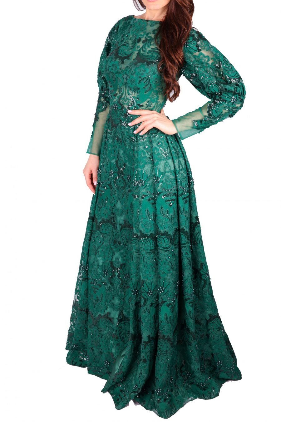 Empire Long Sleeve Gown dress - Image 2