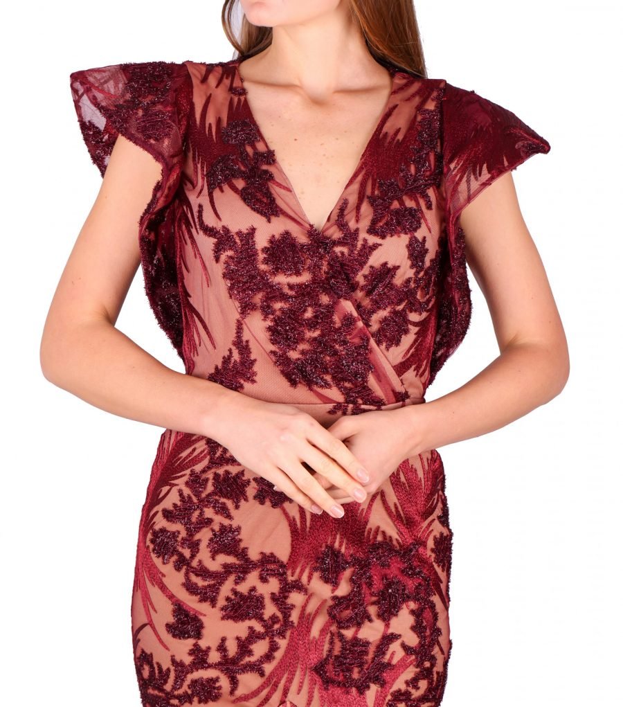 Red Catfish Detailed Dress - Image 3