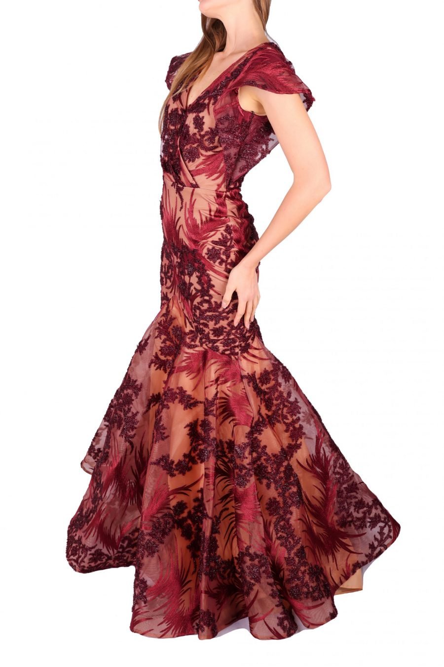 Red Catfish Detailed Dress - Image 2