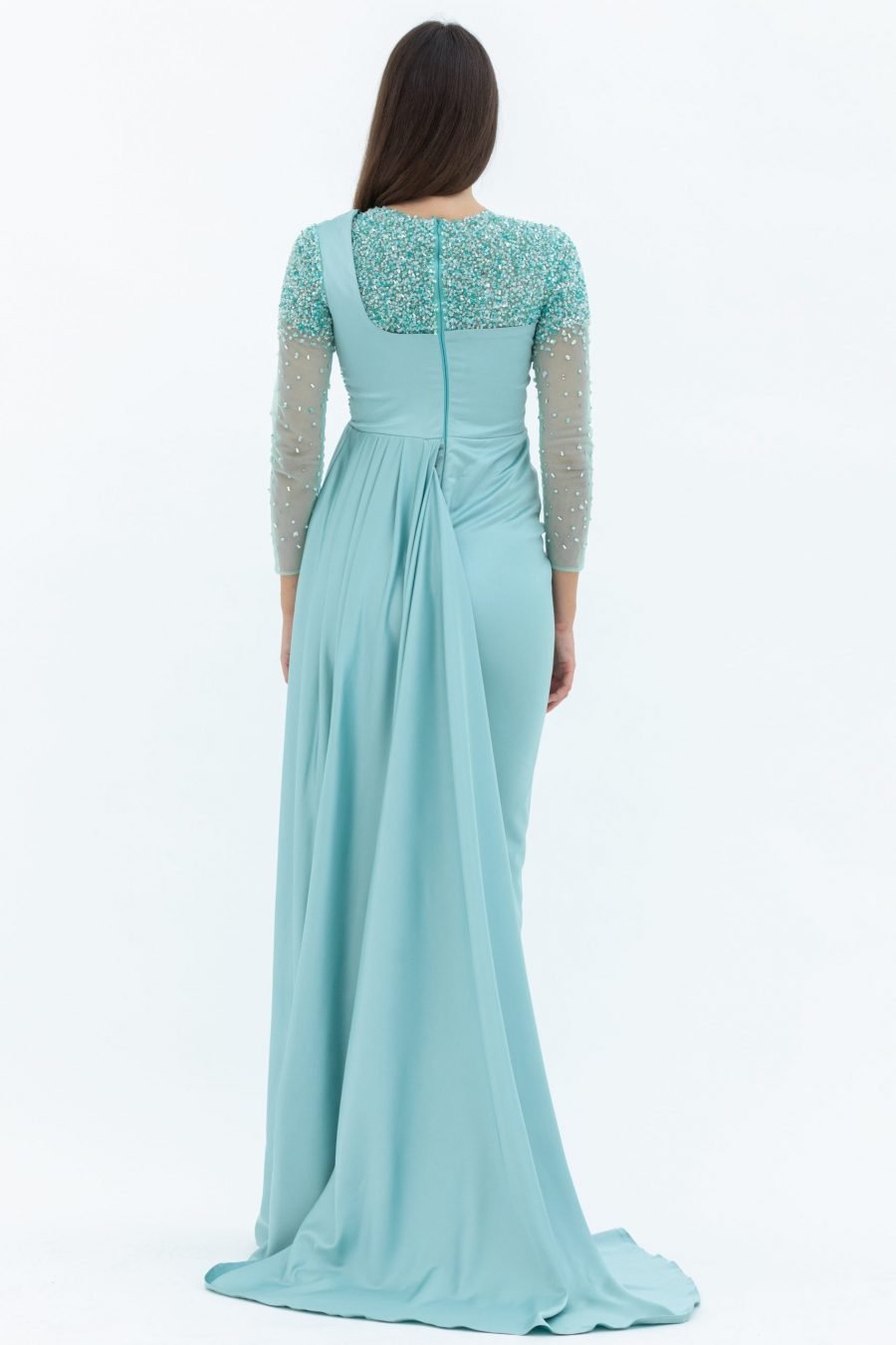 Jewel High Knee Evening Dress - Image 9