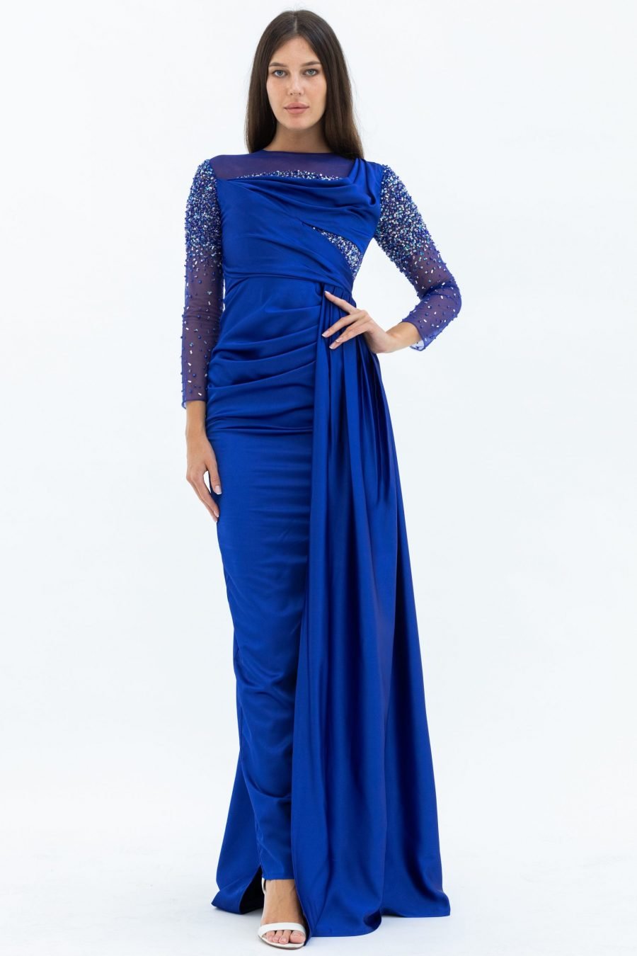 Jewel High Knee Evening Dress - Image 5