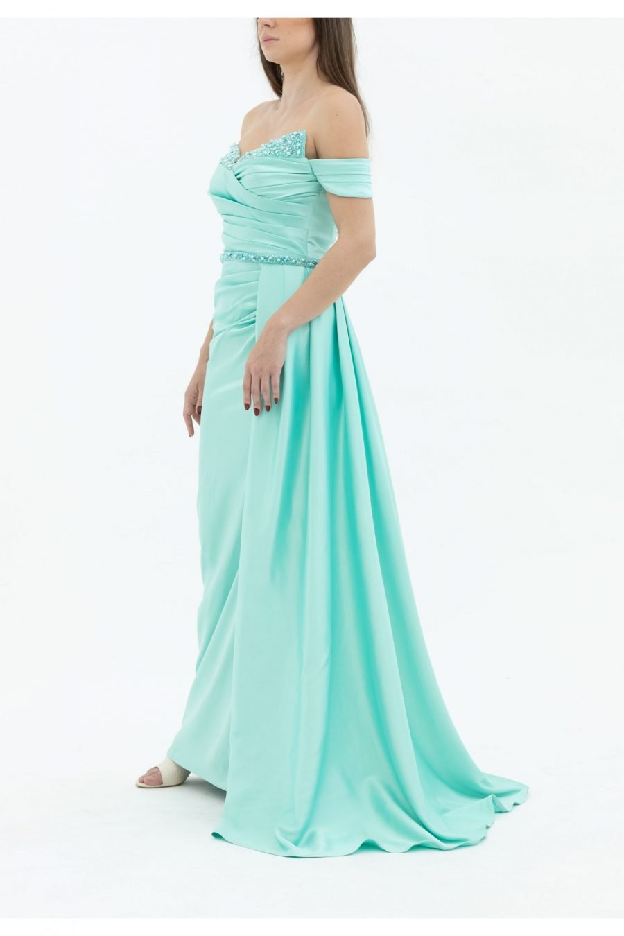 OFF-Shoulder Column Evening Dress - Image 11