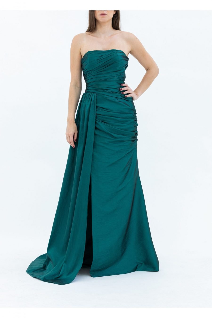 Straight Across High Knee  Evening Dress - Image 9