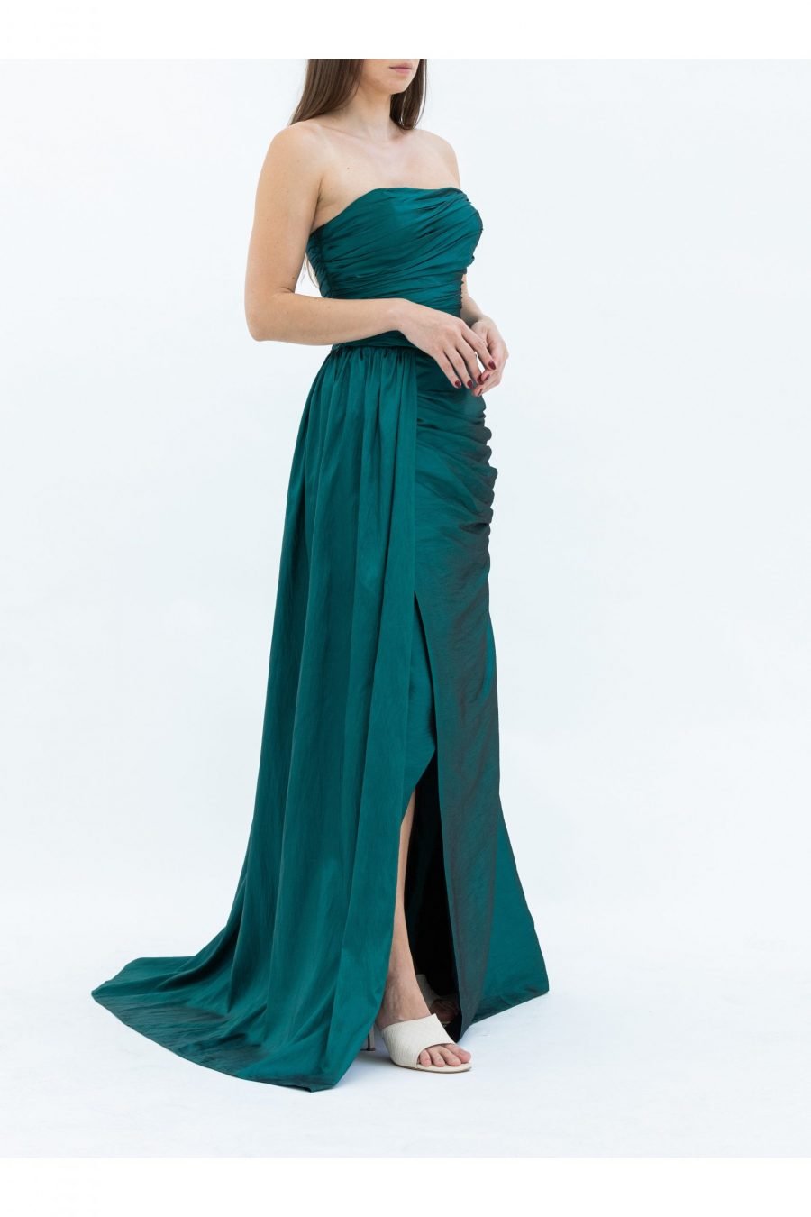 Straight Across High Knee  Evening Dress - Image 10