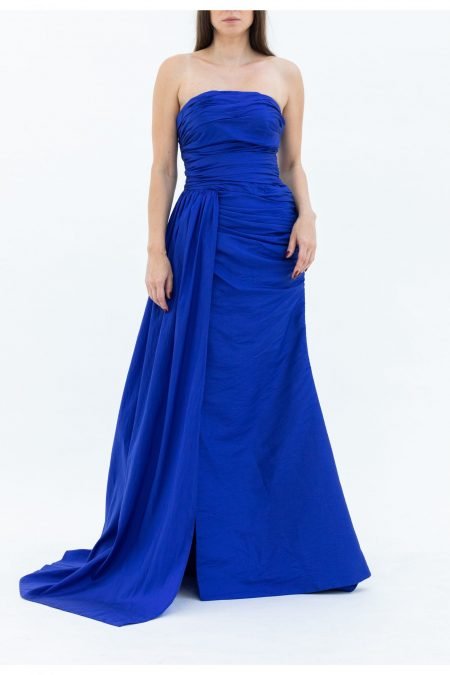 Straight Across High Knee  Evening Dress