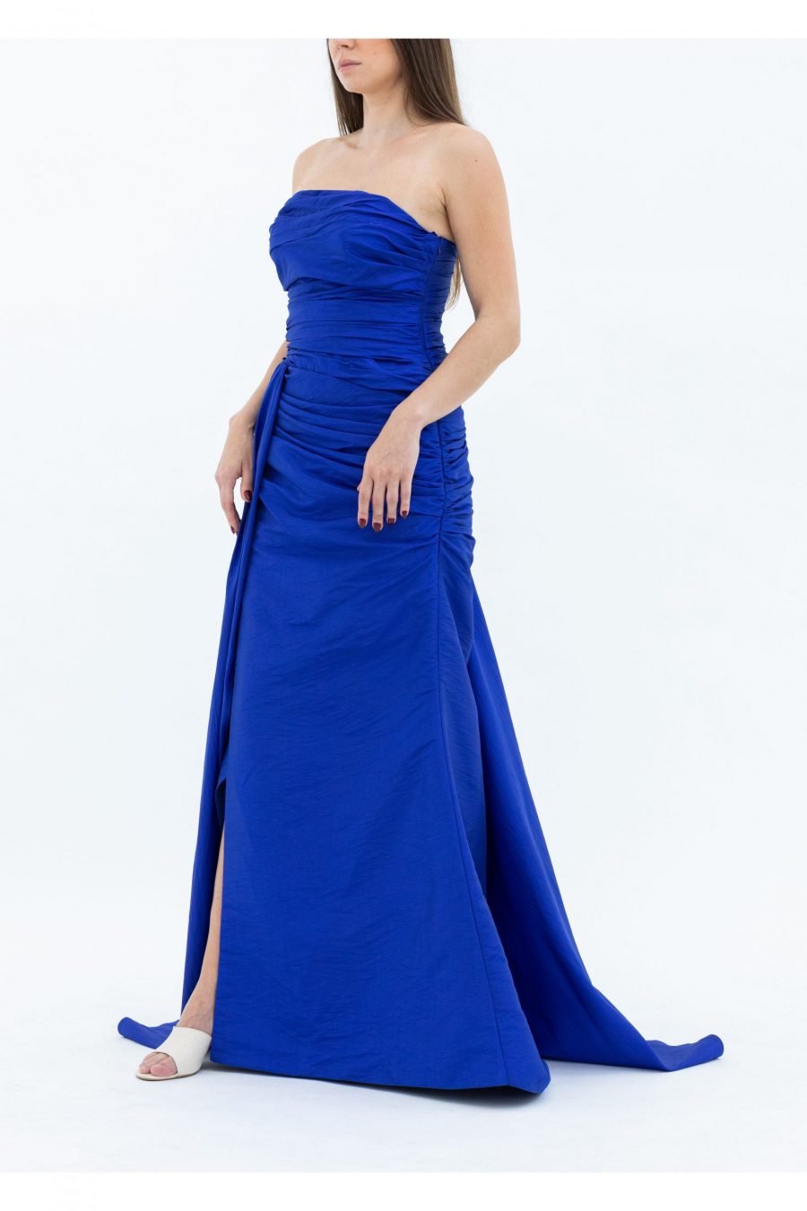 Straight Across High Knee  Evening Dress - Image 3