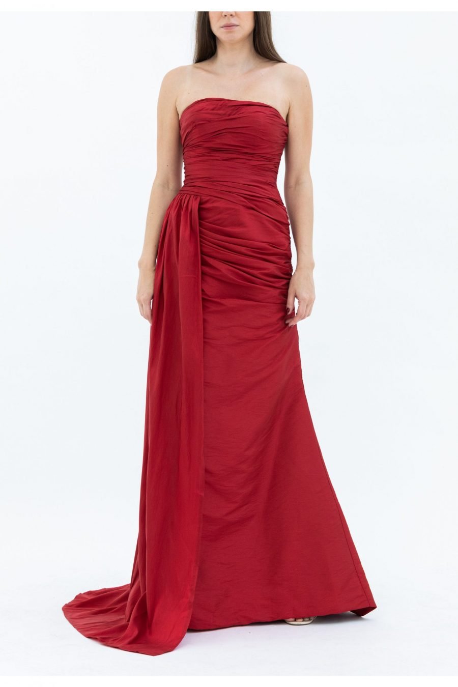 Straight Across High Knee  Evening Dress - Image 5