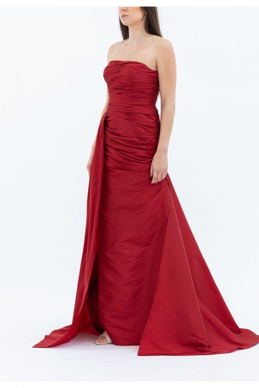Straight Across High Knee  Evening Dress - Image 7