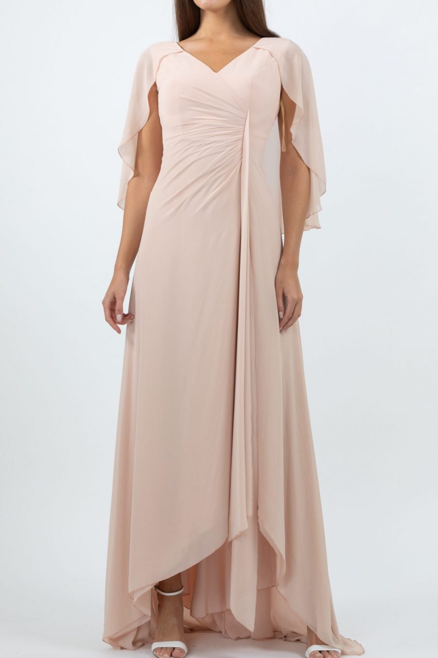 v-neck - Column Evening Dress - Image 13