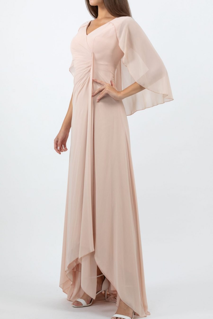 v-neck - Column Evening Dress - Image 14