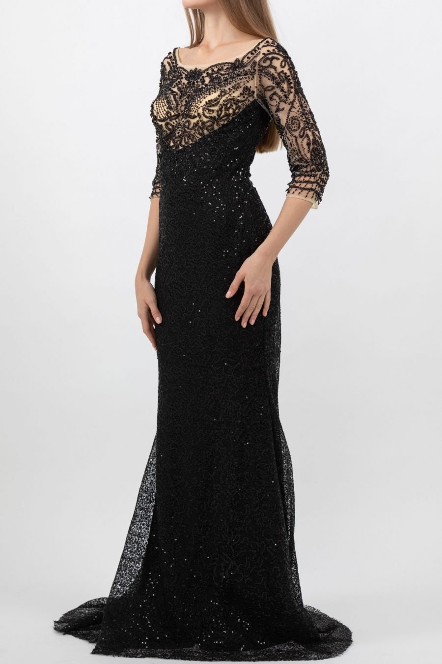 Boat Neck - Slip Dress Evening Dress - Image 2