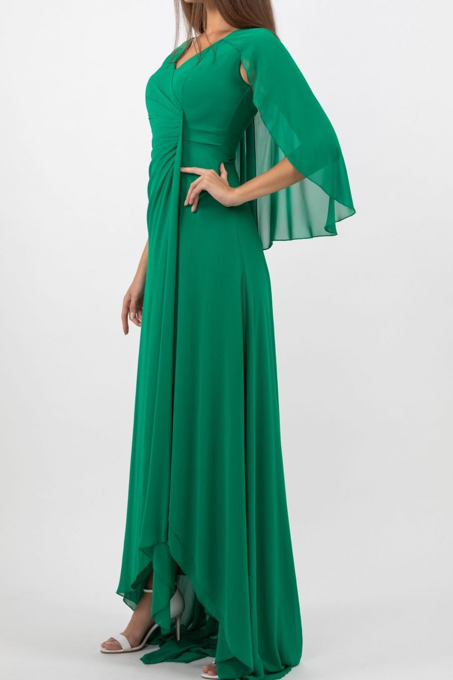 v-neck - Column Evening Dress - Image 6