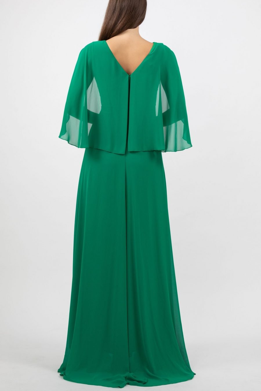 v-neck - Column Evening Dress - Image 8