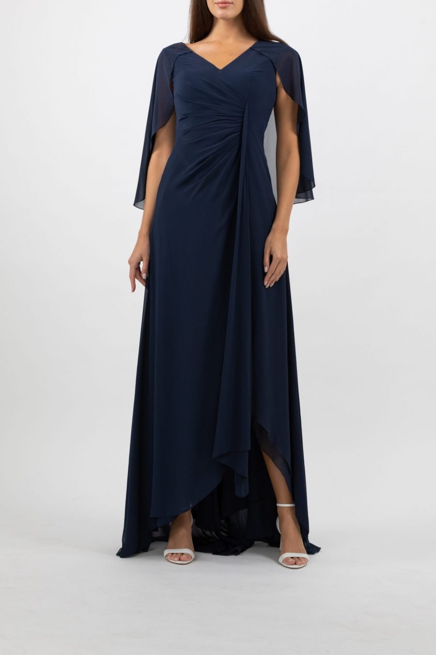 v-neck - Column Evening Dress - Image 9