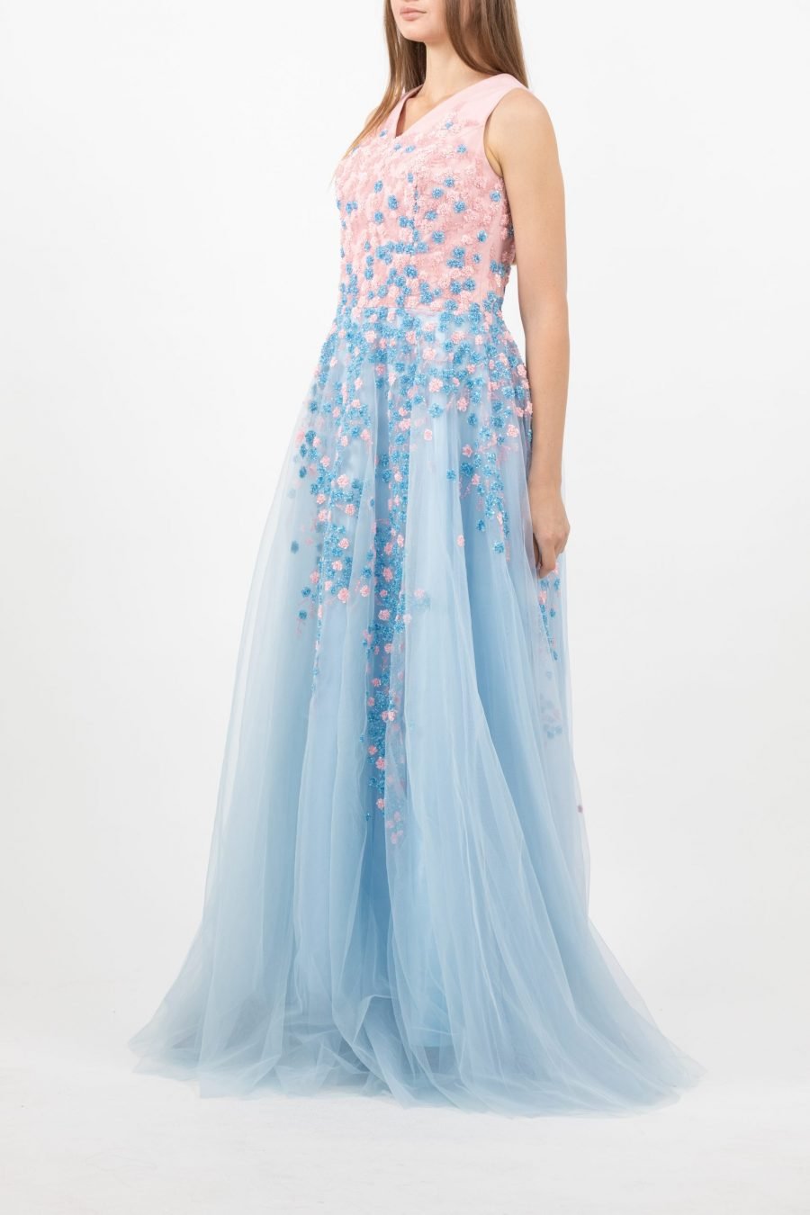 V-Neck Evening Dress - Image 10