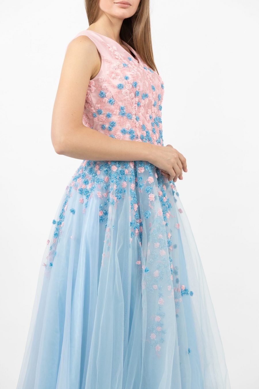 V-Neck Evening Dress - Image 11