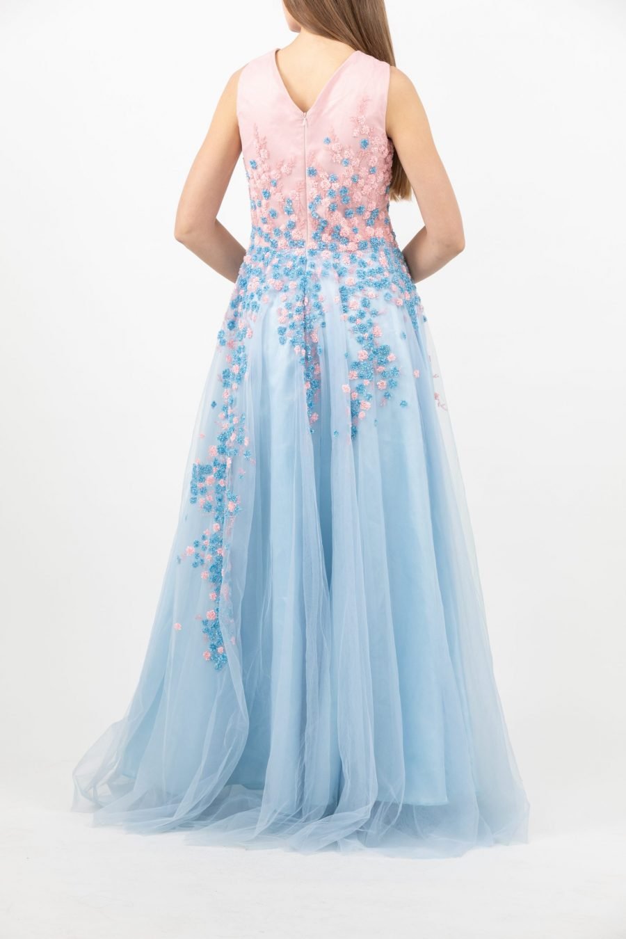 V-Neck Evening Dress - Image 13