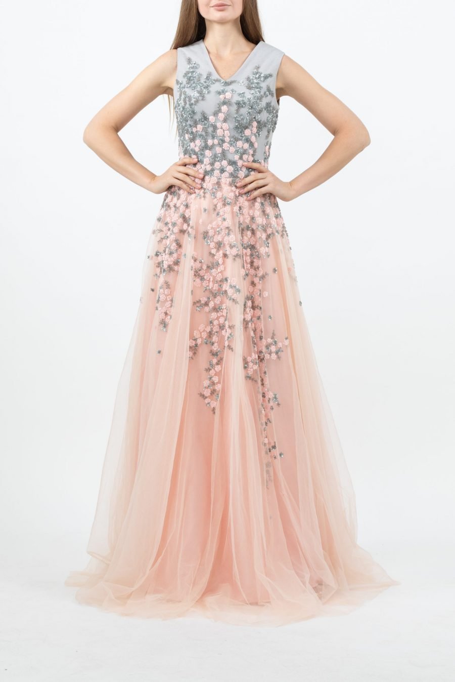 V-Neck Evening Dress - Image 14