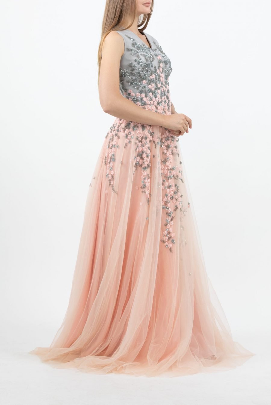 V-Neck Evening Dress - Image 18