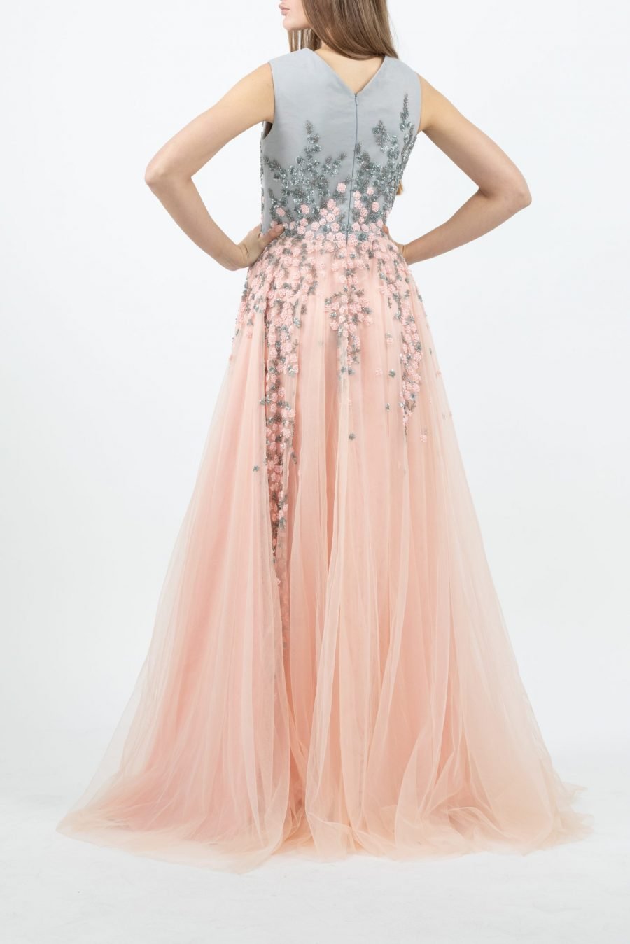 V-Neck Evening Dress - Image 21