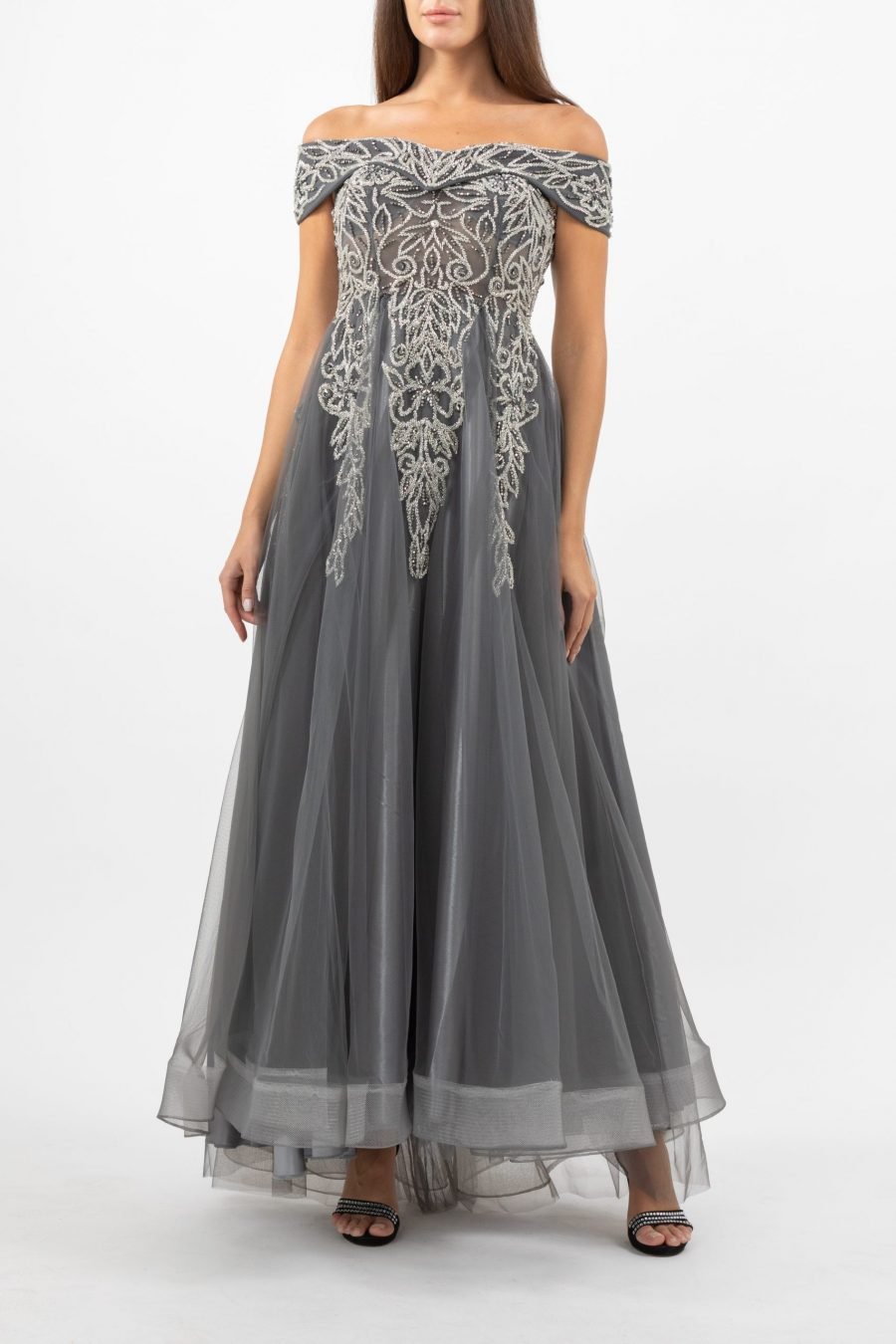 OFF-Shoulder A-Line Gown Dress Evening Dress