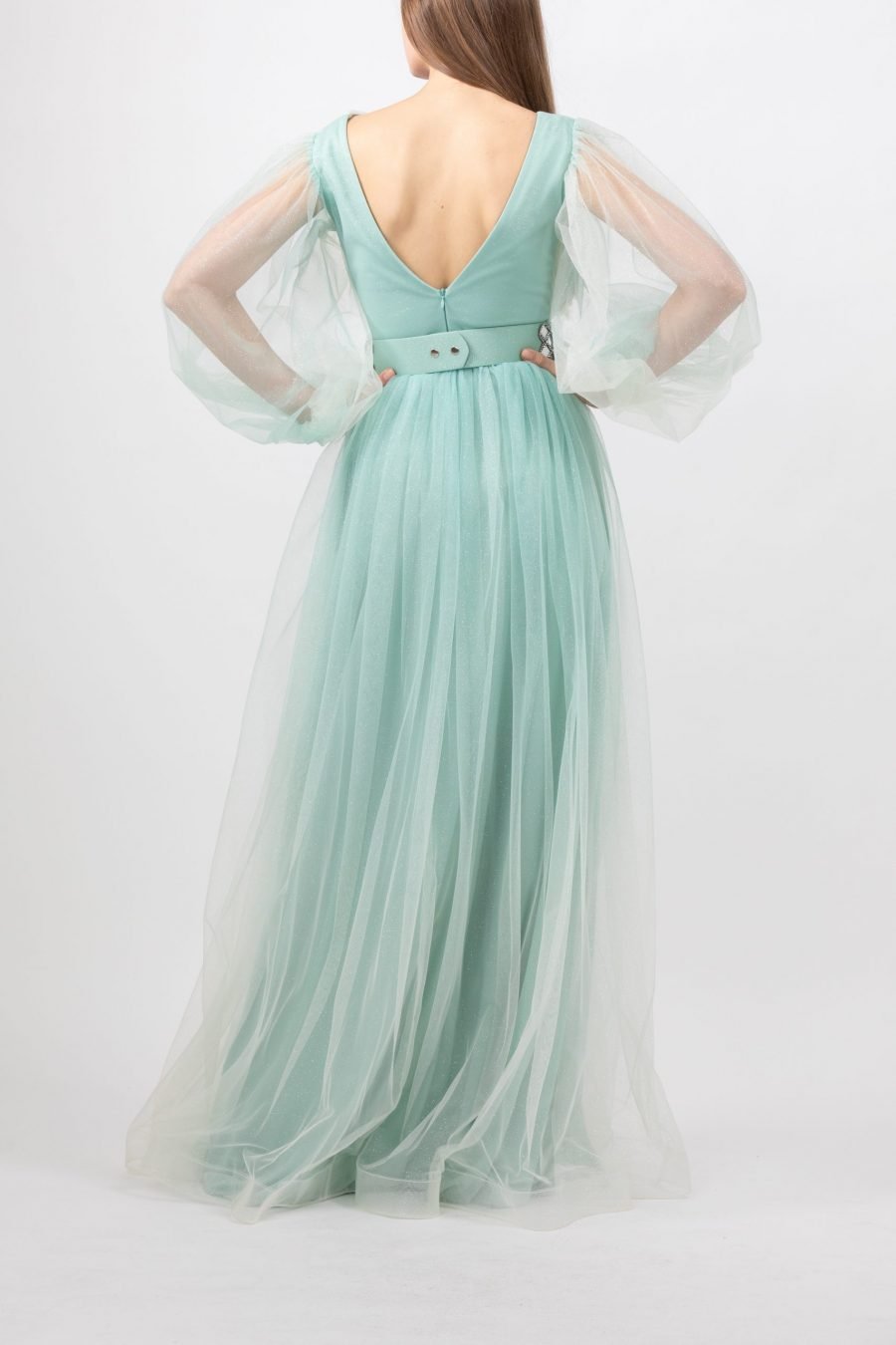 V-Neck - Princess Evening Dress - Image 4