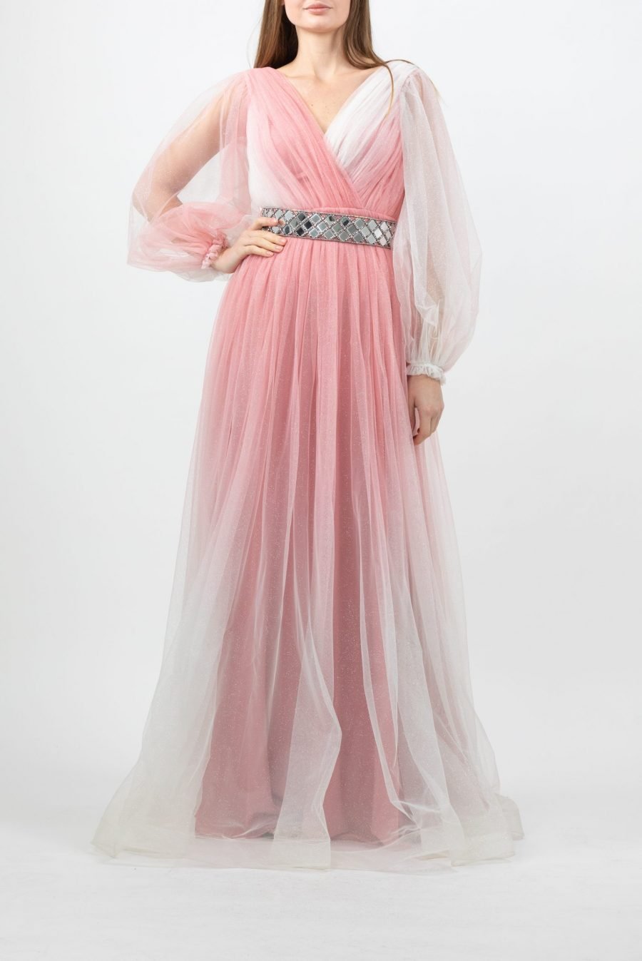 V-Neck - Princess Evening Dress - Image 7
