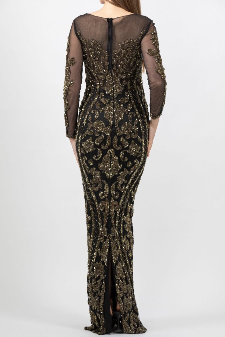 Boat Neck - Slip Dress Evening Dress - Image 3