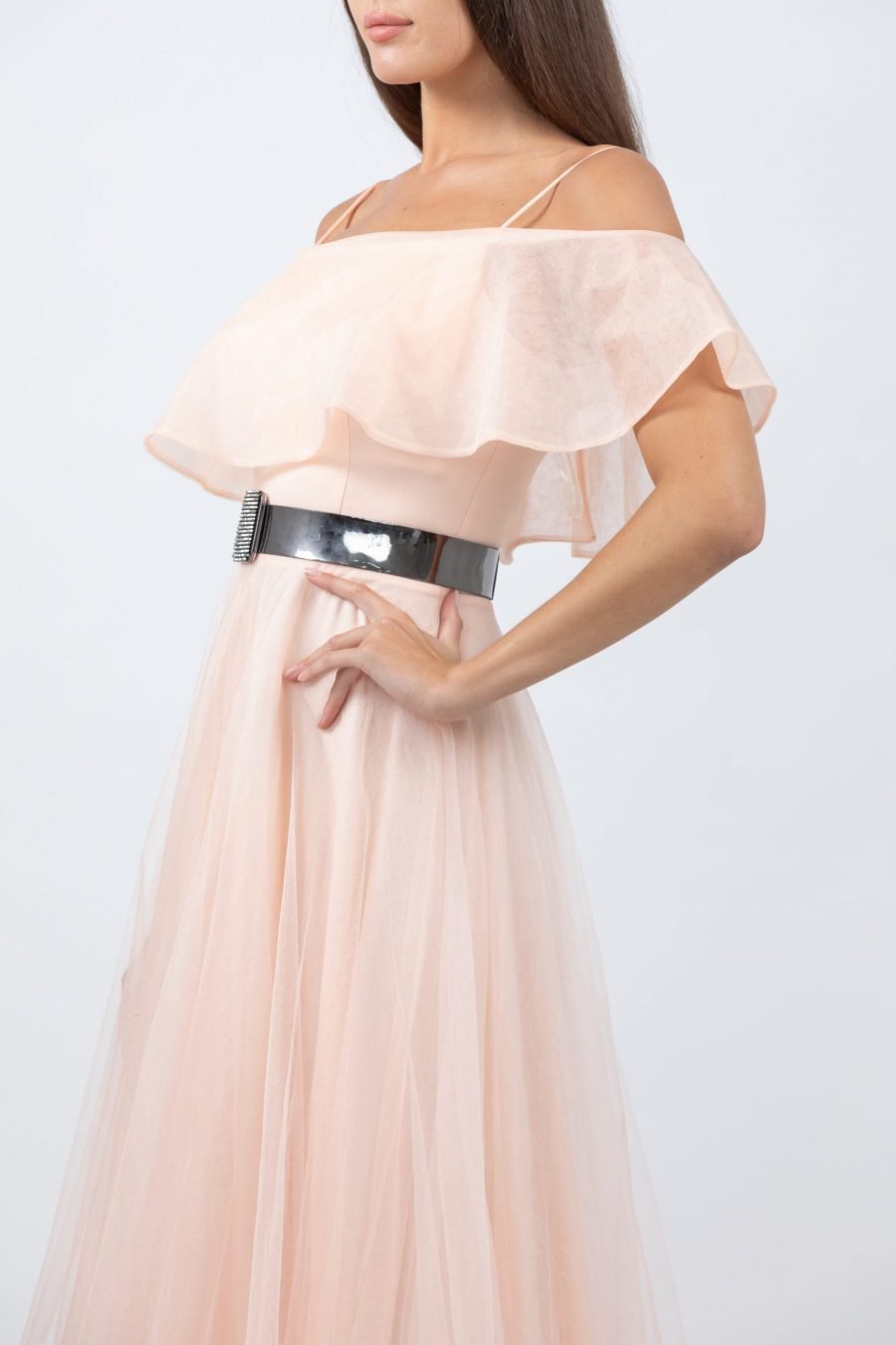 OFF-Shoulder - A-Line Evening Dress - Image 3