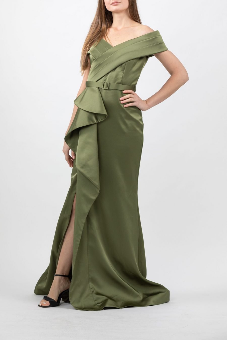 OFF-Shoulder - High Knee Evening Dress
