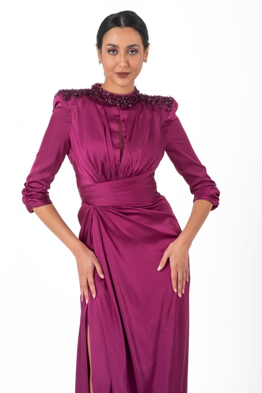 Jewel High Knee Evening Dress - Image 18