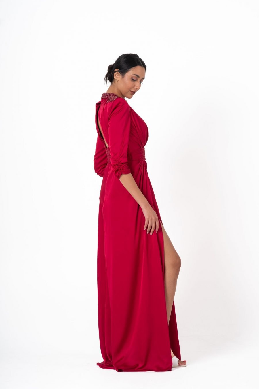 Jewel High Knee Evening Dress - Image 7