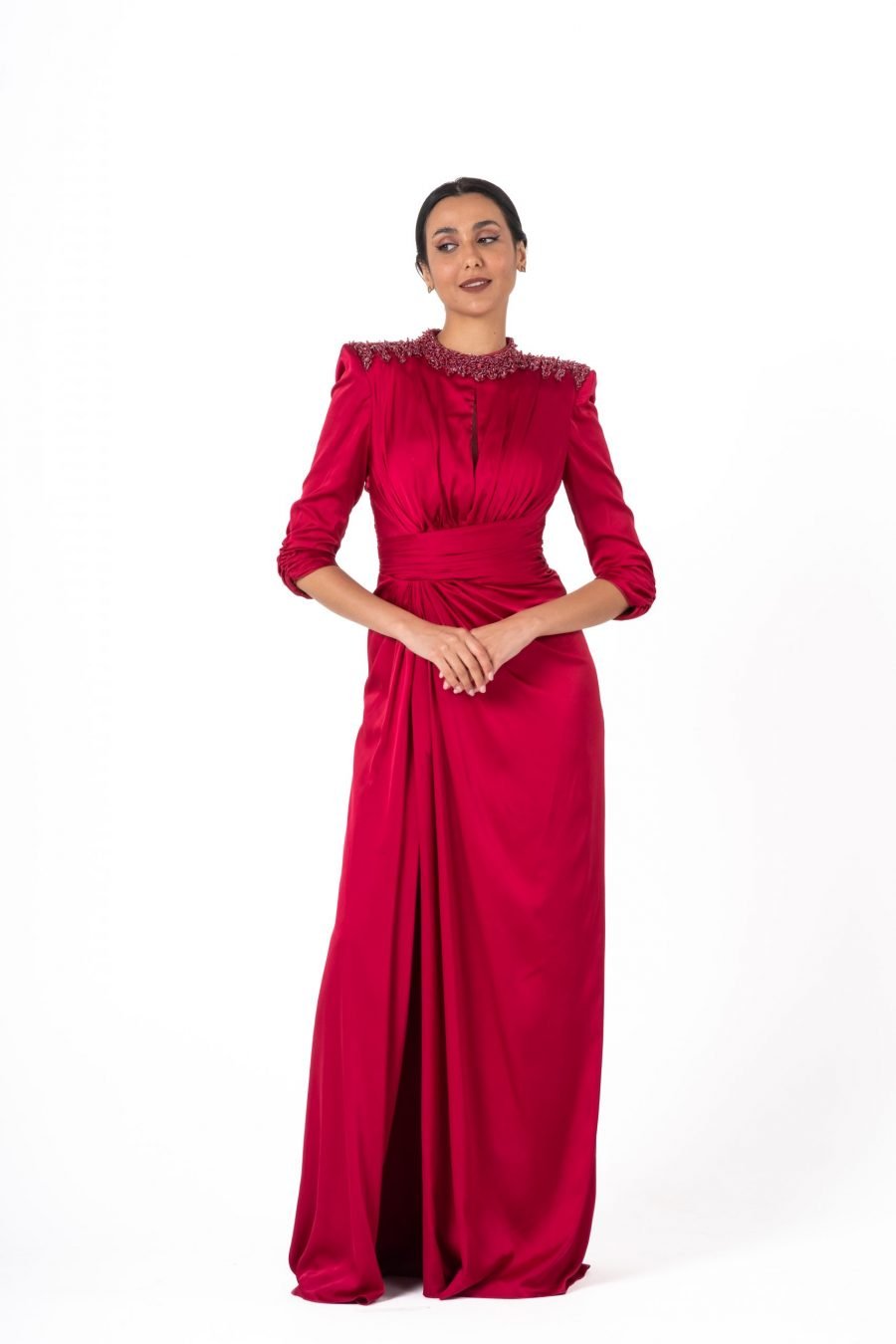 Jewel High Knee Evening Dress - Image 6